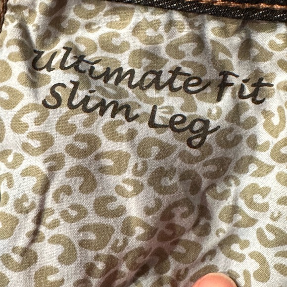 Chicos Platinum Denim Ultimate Fit Slim Leg Dark Blue faded SZ. 0 In Great Cond - Picture 11 of 11